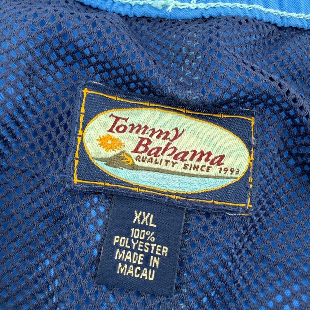Tommy Bahama Relax Mens Blue Swim Trunks XXL Mesh Lined Marlin Logo Shorts‎